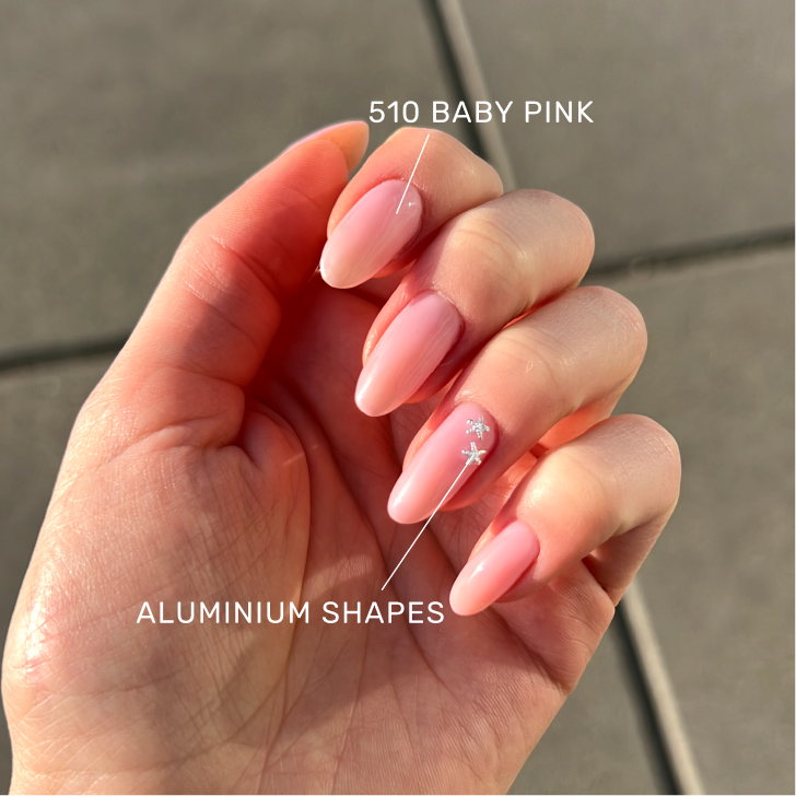 Aluminium shapes • Silver • The Gel Collection™