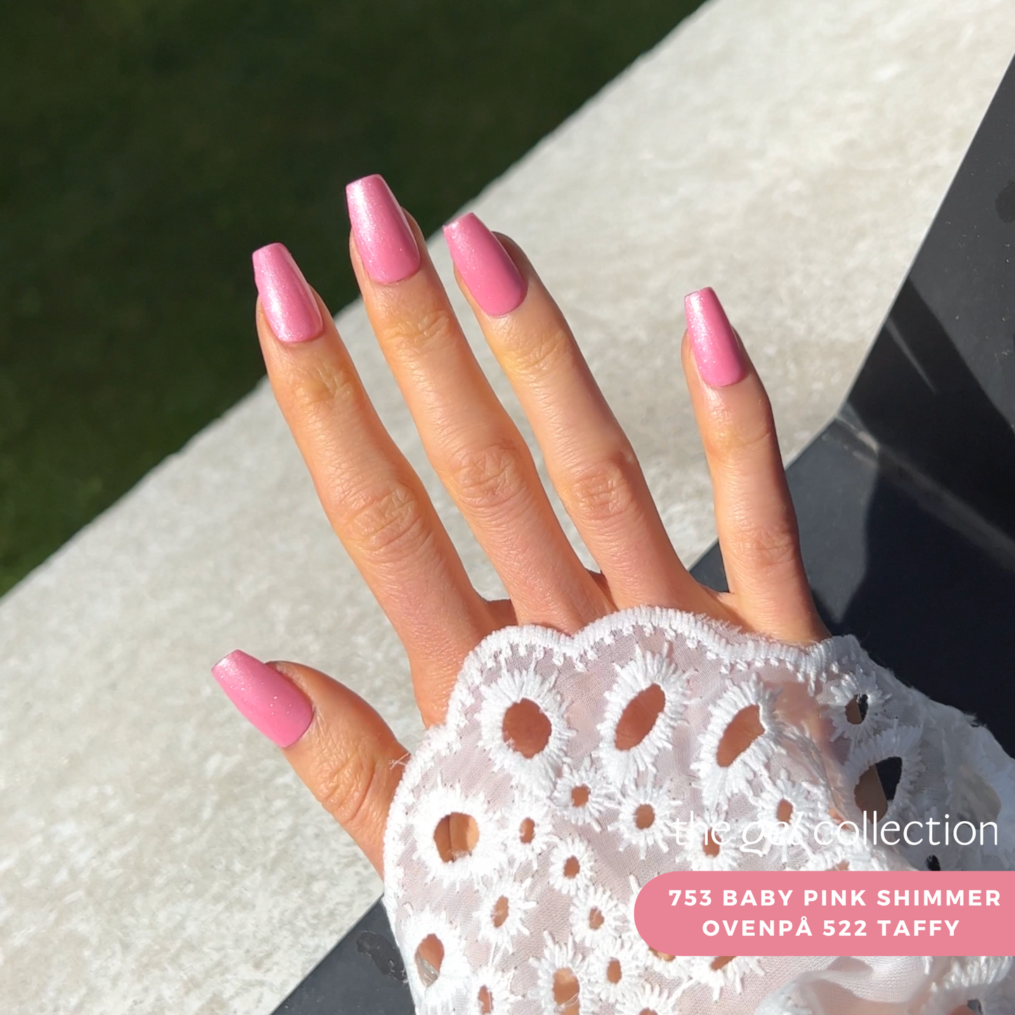Gel Polish • 753 Baby Pink Shimmer (transparent) • 21FREE • The Gel Collection™