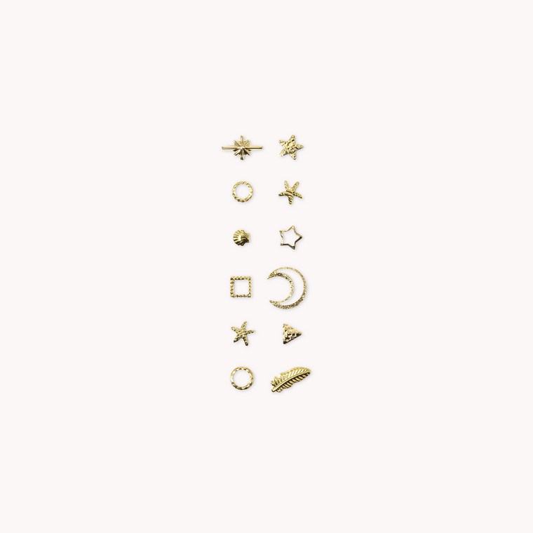 Aluminium Shapes • Gold • The Gel Collection™