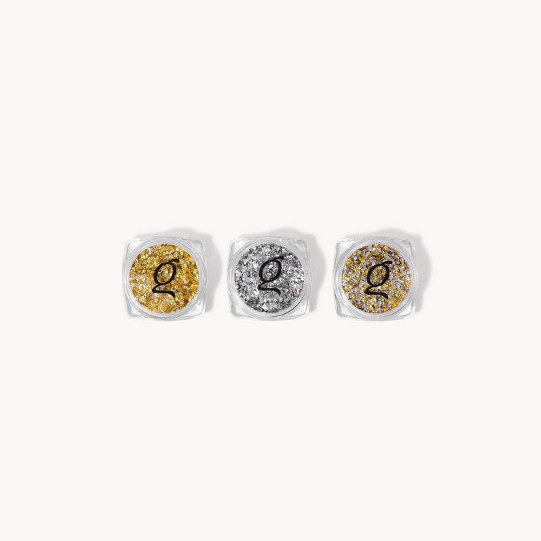 Hexagon Glitter • 3 stk. • The Gel Collection™