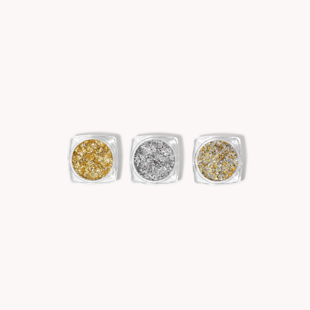 Hexagon Glitter • 3 stk. • The Gel Collection™