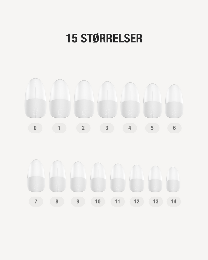 Gel Tips • Round Short (360 stk) • The Gel Collection
