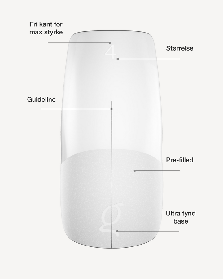 Gel Tips • Square Medium (360 stk) • The Gel Collection