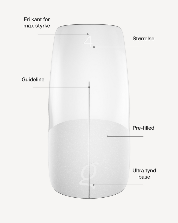 Gel Tips • Square Medium (360 stk) • The Gel Collection