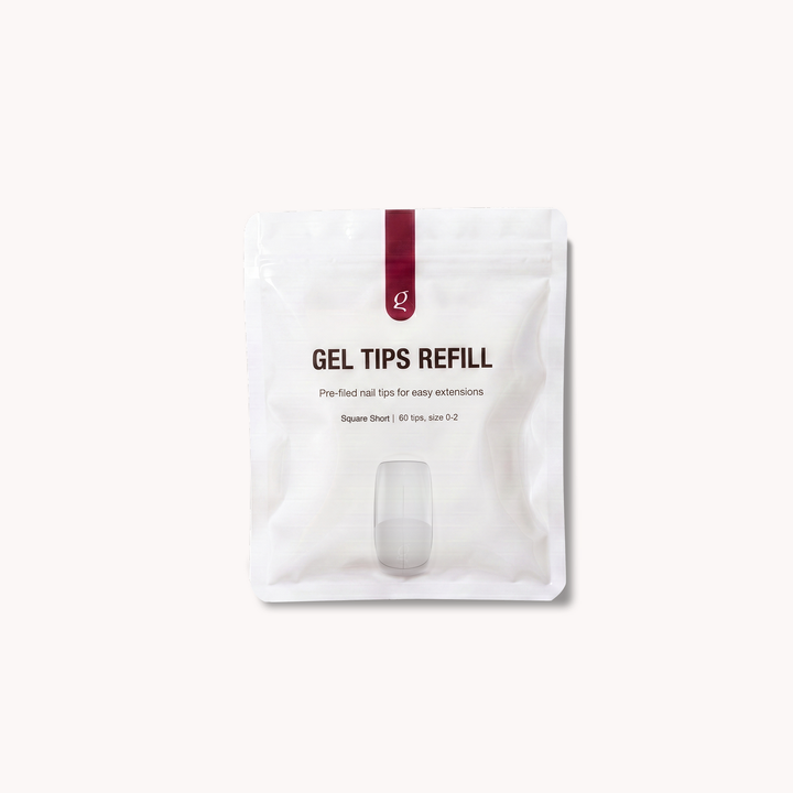 Gel Tips • Square Short • Refill Bags (60 stk) • The Gel Collection