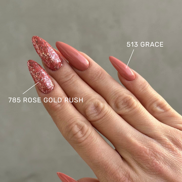 Gel Polish • 785 Rose Gold Rush (transparent) • 21FREE • The Gel Collection™
