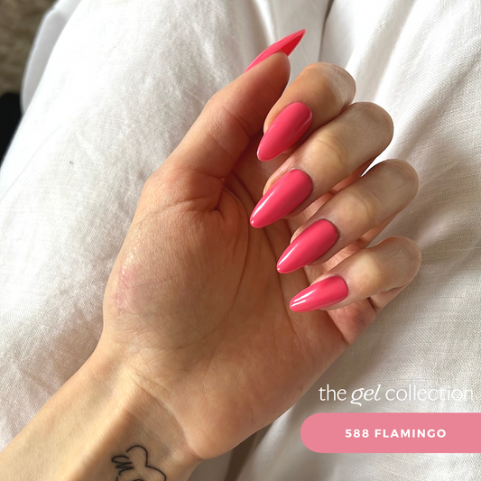 Gel Polish • 588 Flamingo • 21FREE • The Gel Collection™