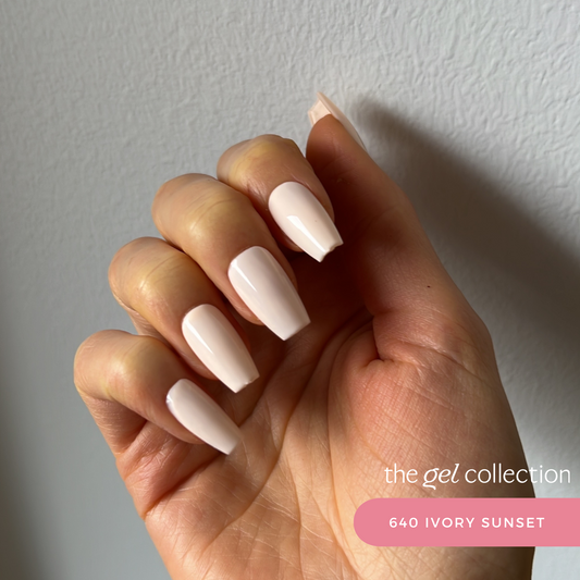 Gel Polish • 640 Ivory Sunset • 21FREE • The Gel Collection™