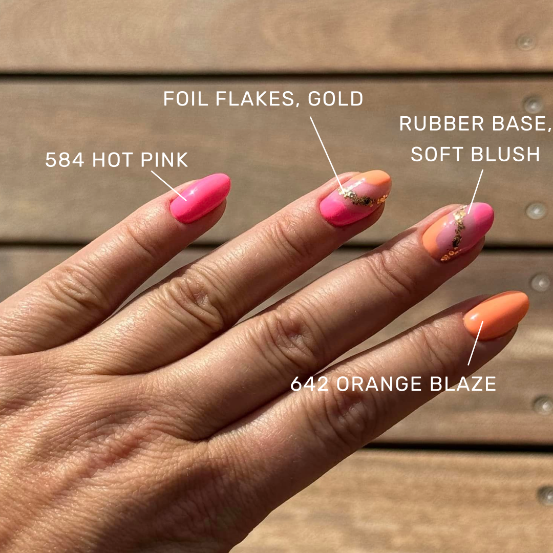 Gel Polish • 642 Orange Blaze (semi-transparent) • 21FREE • The Gel Collection™