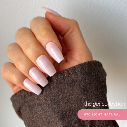 Gel Polish • 670 Light Natural (transparent) • 21FREE  • The Gel Collection™