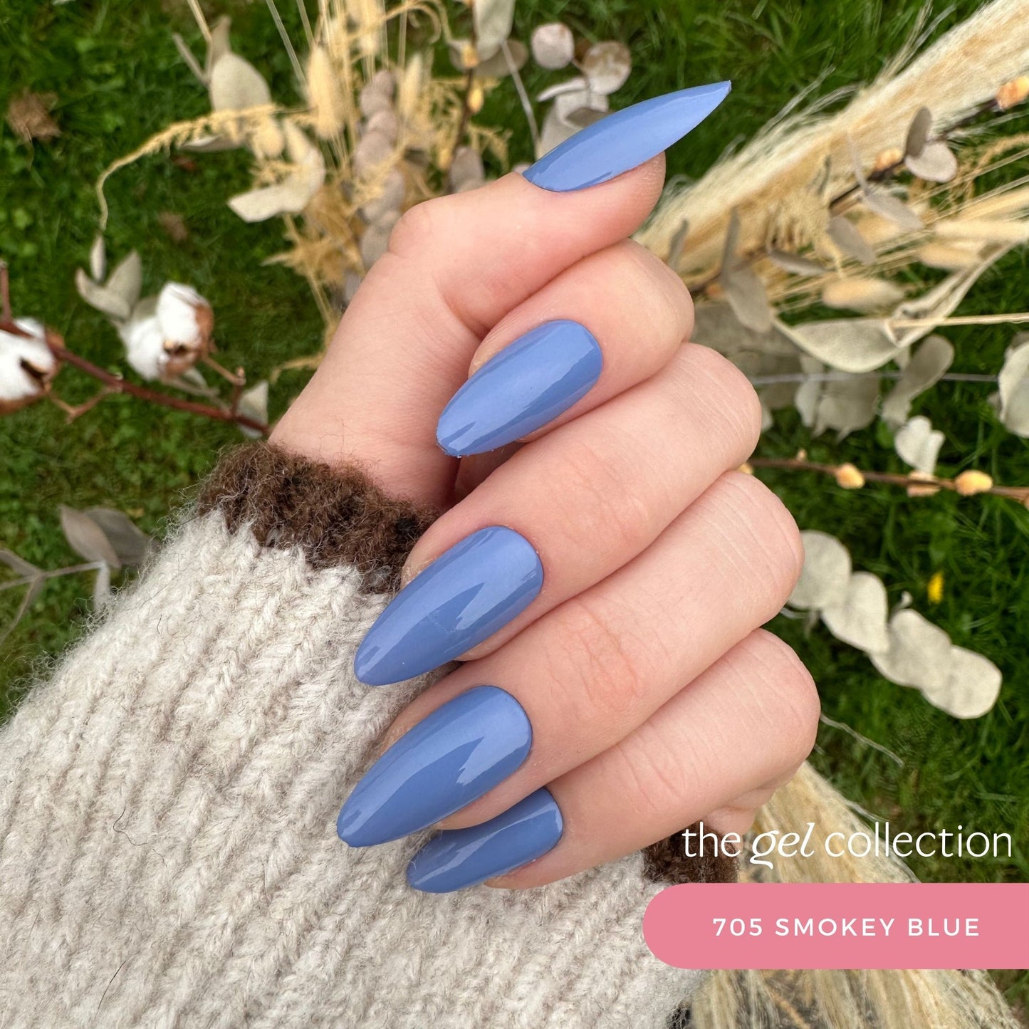 Gel Polish • 705 Smokey Blue • 21FREE • The Gel Collection™