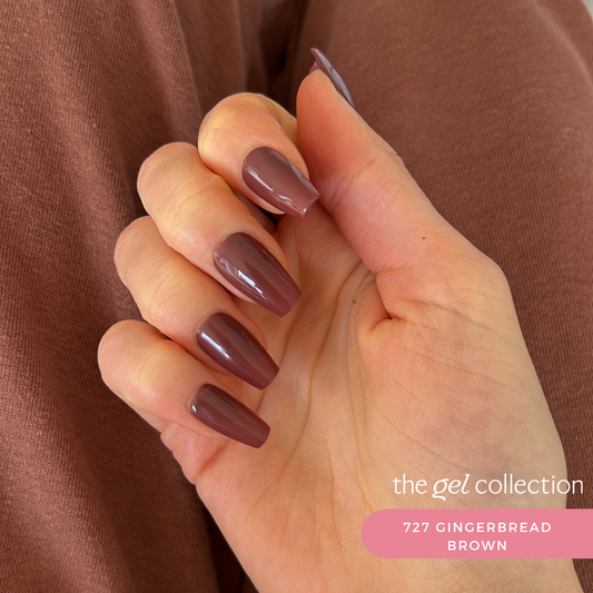 Gel Polish • 727 Gingerbread Brown • 21FREE  • The Gel Collection™