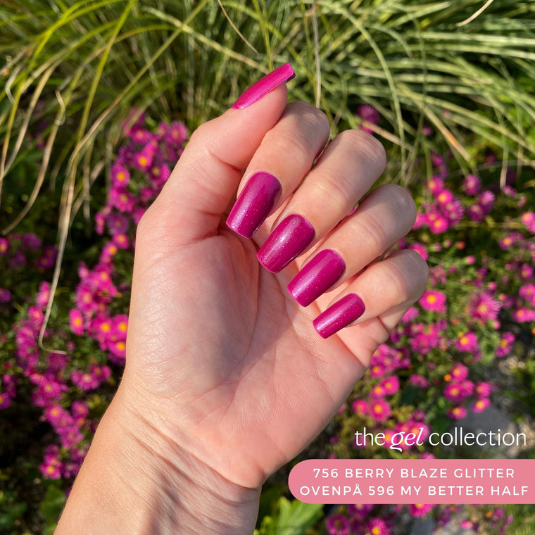756 Berry Blaze Glitter (semi-transparent)