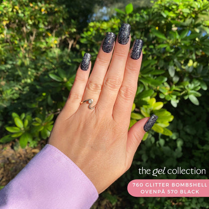 Gel Polish • 760 Glitter Bombshell (transparent) • 21FREE • The Gel Collection™