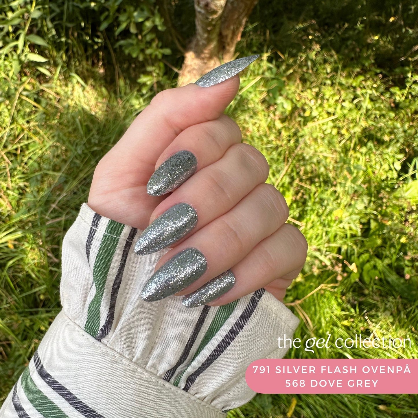 Gel Polish • 791 Silver Flash (semi-transparent) • 21FREE • The Gel Collection™