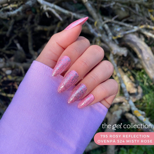 Gel Polish • 795 Rosy Reflection (semi-transparent) • 21FREE • The Gel Collection™