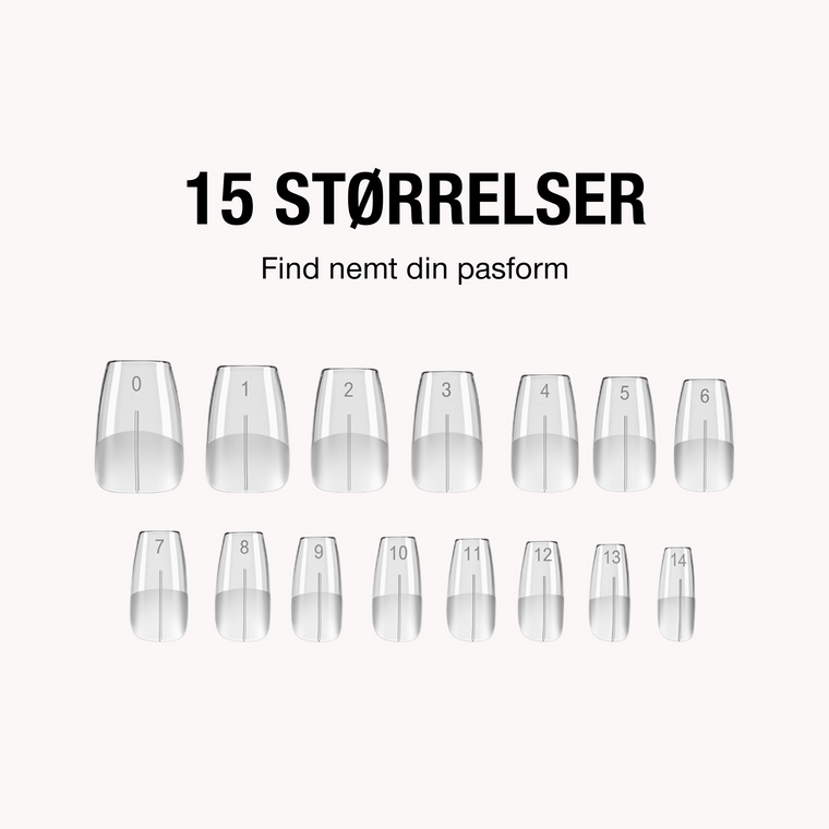 Gel Tips 21FREE Startpakke • The Gel Collection