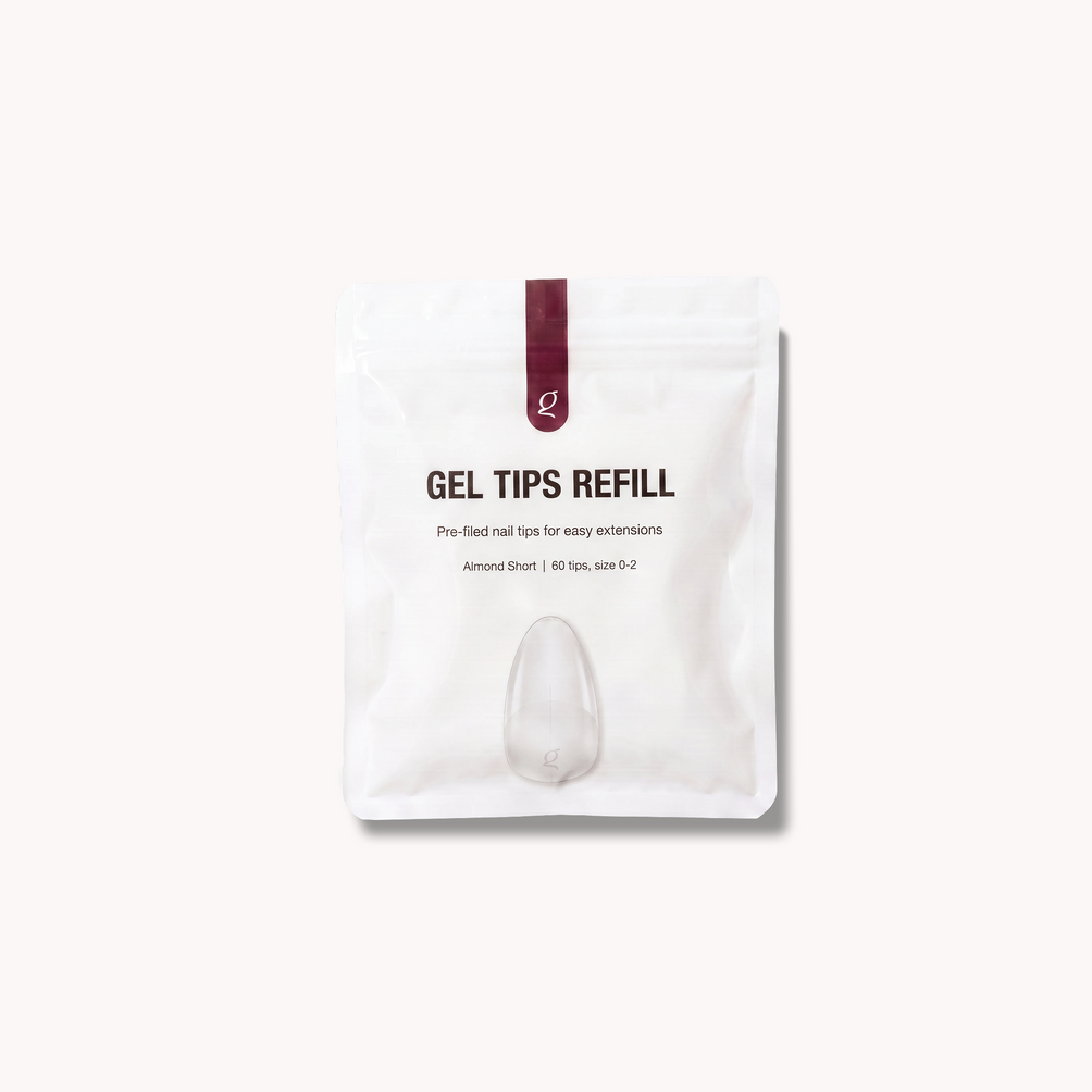 Gel Tips • Almond Short • Refill Bags (60 stk) • The Gel Collection