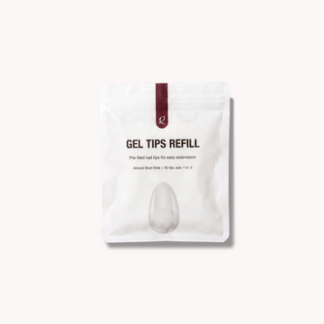 Gel Tips Wide Size • Almond Short • Refill Bags (60 stk) • The Gel Collection