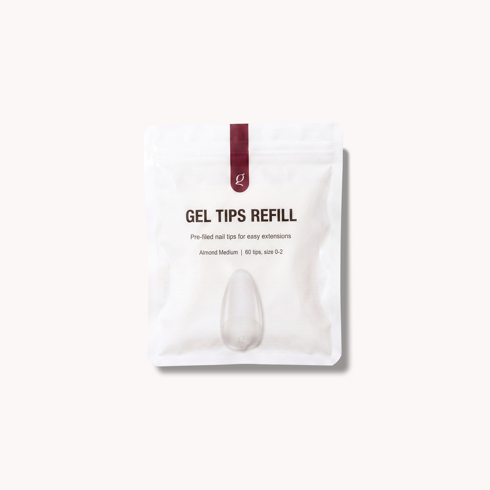 Gel Tips • Almond Medium • Refill Bags (60 stk) • The Gel Collection