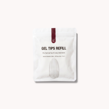 Gel Tips Wide Size • Almond Medium • Refill Bags (60 stk) • The Gel Collection