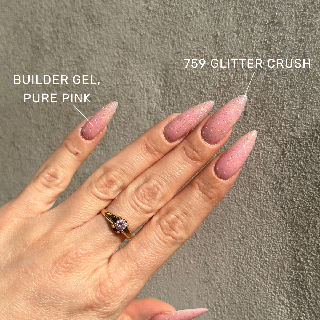 Gel Polish • 759 Glitter Crush (transparent) • 21FREE • The Gel Collection™