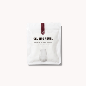 Gel Tips Wide Size • Coffin Short • Refill Bags (60 stk) • The Gel Collection