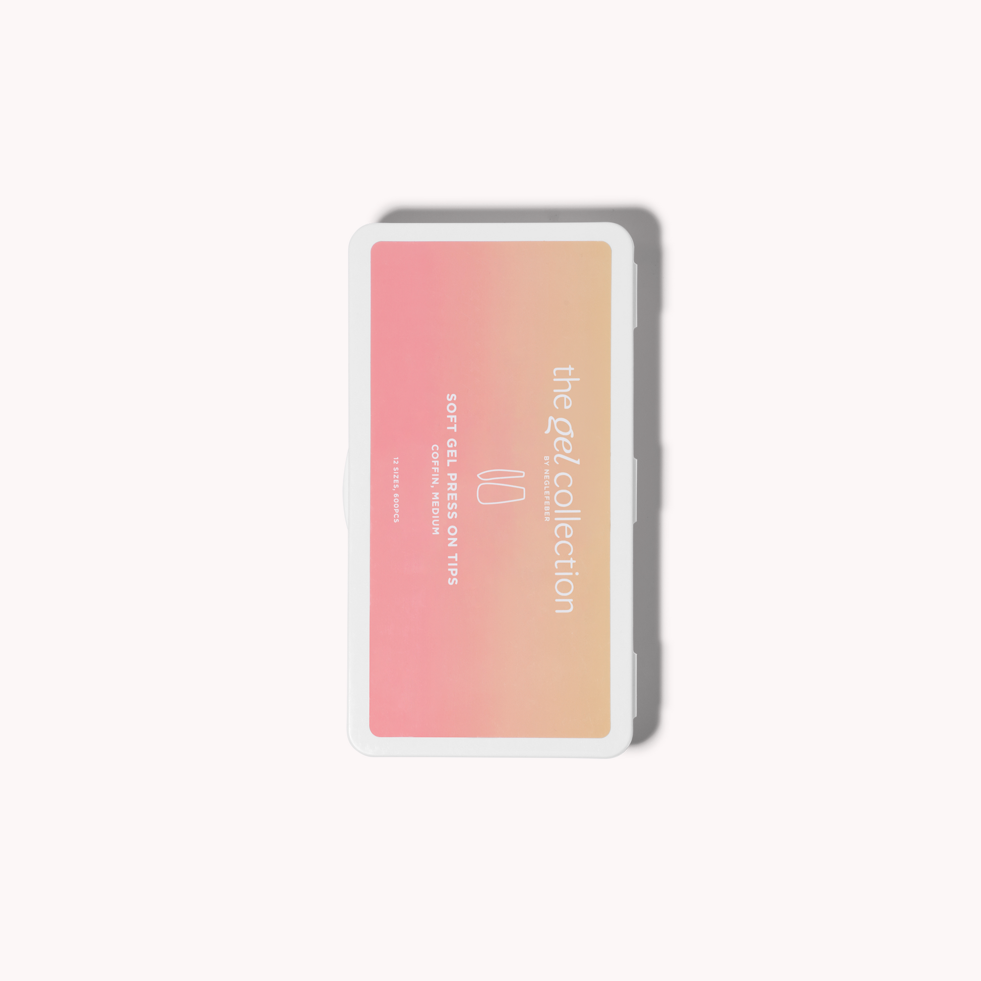 Soft Gel Press On Tipper • Coffin Medium (600 stk) • The Gel Collection