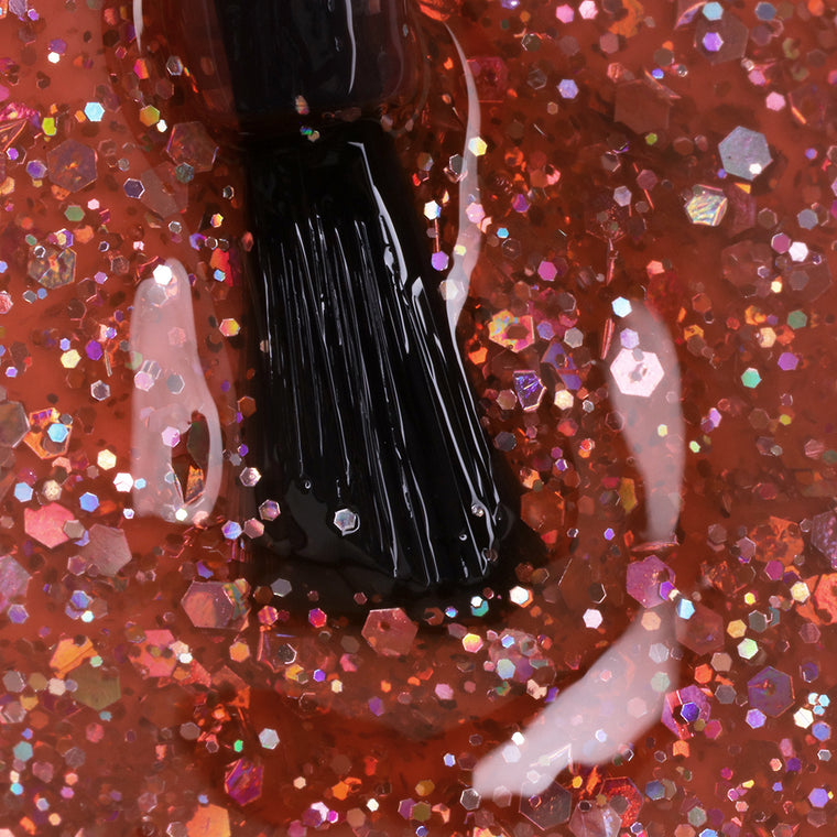 786 Glitter Peach (transparent)