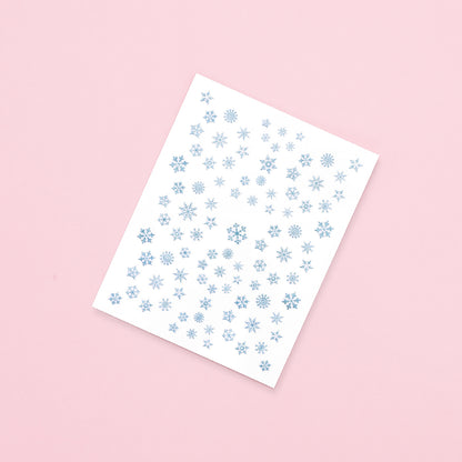 Nail Art Stickers • Blue Snowflakes • The Gel Collection™