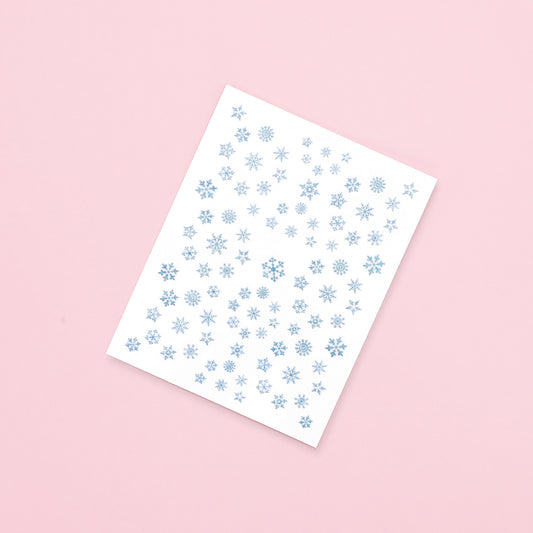 Nail Art Stickers • Blue Snowflakes • The Gel Collection™