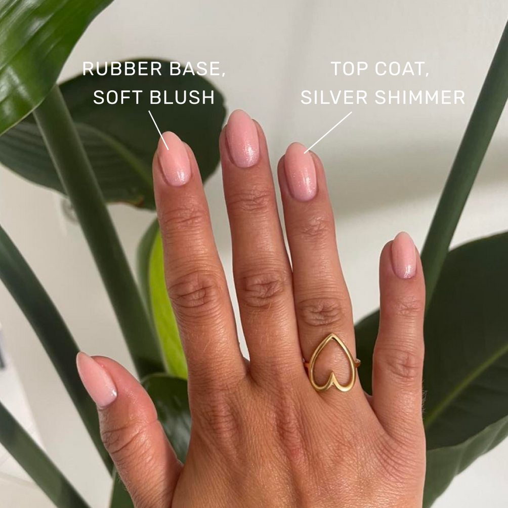 Top Coat No Wipe • Silver Shimmer • 21FREE • The Gel Collection