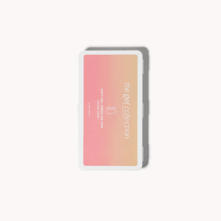 Soft Gel Press On Tipper • Square Short (600 stk) • The Gel Collection