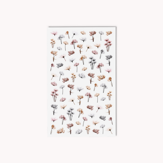 Nail Art Stickers • Soft flowers • The Gel Collection™