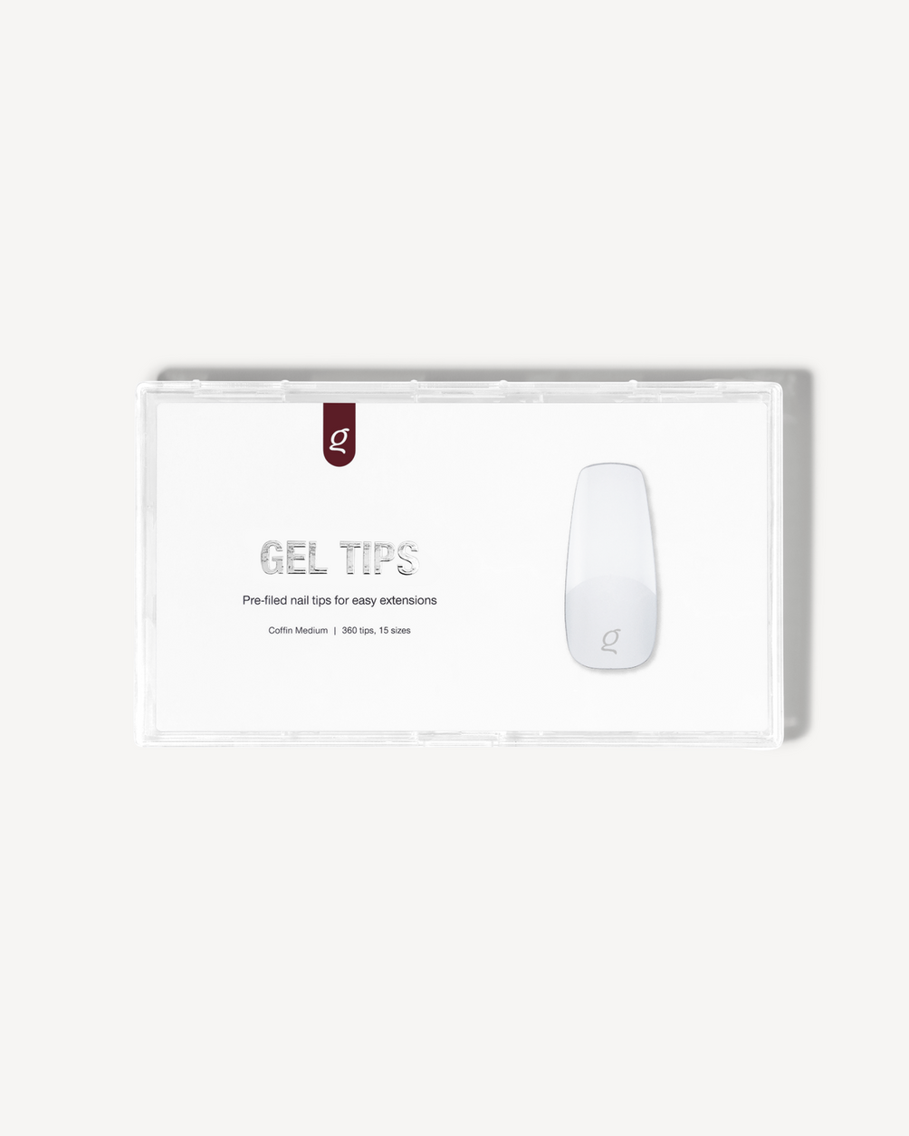 Gel Tips Coffin Medium – æske