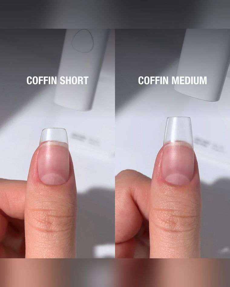 Gel Tips • Coffin Short (360 stk) • The Gel Collection