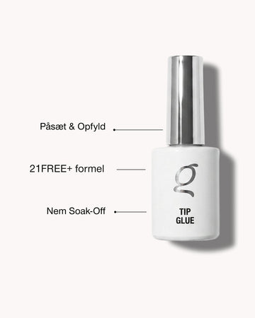 Tip Glue – påsæt & opfyld, 21FREE+ formel, nem soak-off