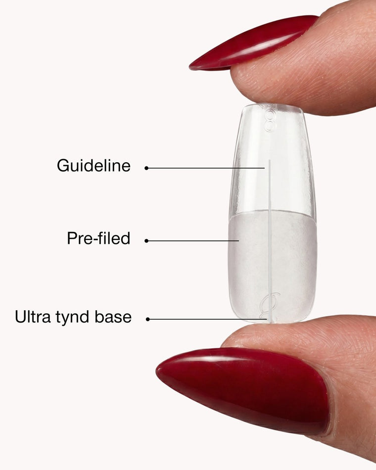 Gel Tips • Coffin Short (360 stk) • The Gel Collection