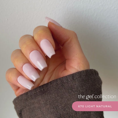 Gel Polish • 670 Light Natural (transparent) • 21FREE  • The Gel Collection™