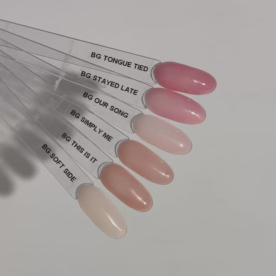 Builder Gel swatch 01-06
