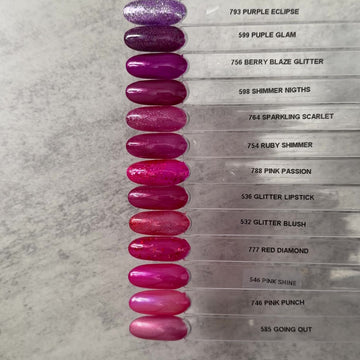 Gel Polish • 532 Glitter Blush (transparent) • 21FREE • The Gel Collection™
