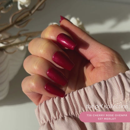 Gel Polish • 738 Cherry Rose (semi-transparent) • 21FREE • The Gel Collection™