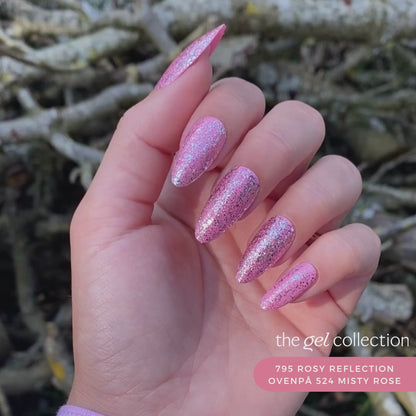 Gel Polish • 795 Rosy Reflection (semi-transparent) • 21FREE • The Gel Collection™