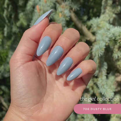 Gel Polish • 708 Dusty Blue • 21FREE • The Gel Collection™