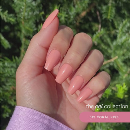 Gel Polish • 619 Coral Kiss • 21FREE  • The Gel Collection™