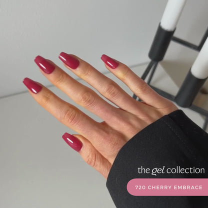 Gel Polish • 720 Cherry Embrace (semi-transparent) • 21FREE • The Gel Collection™