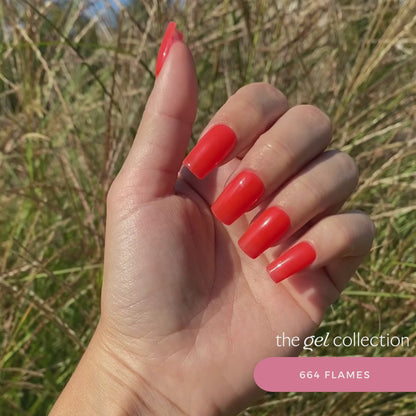 Gel Polish • 664 Flames (semi-transparent) • 21FREE • The Gel Collection™