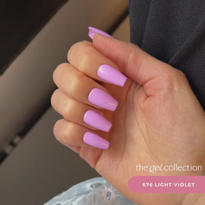 Gel Polish • 676 Light Violet • 21FREE  • The Gel Collection™