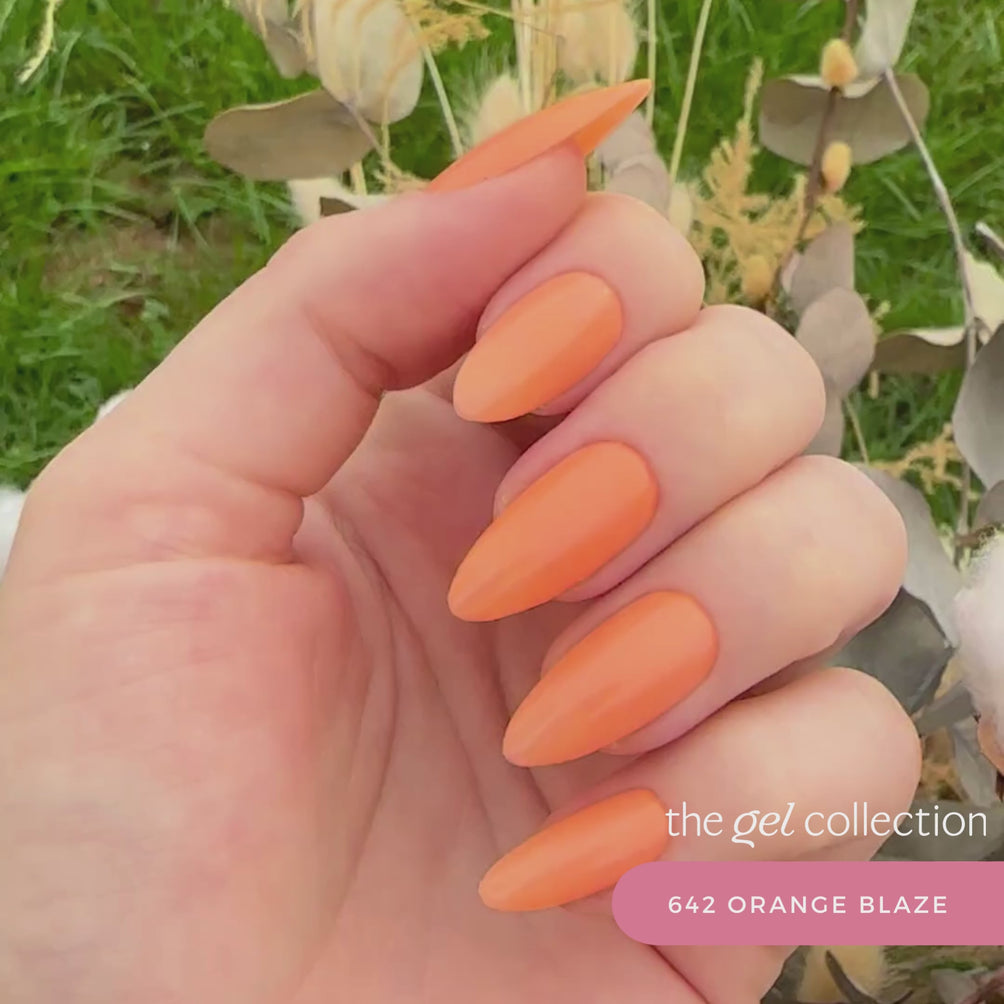 Gel Polish • 642 Orange Blaze (semi-transparent) • 21FREE • The Gel Collection™