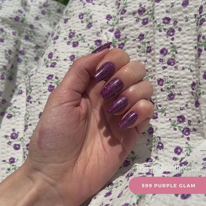 Gel Polish • 599 Purple Glam (semi-transparent) • 21FREE • The Gel Collection™